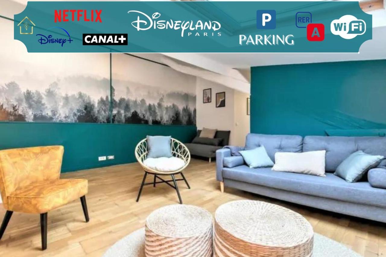 Mickey'S Gateway N4 Pour 6 Votre Refuge Familial Apartman Montévrain Kültér fotó